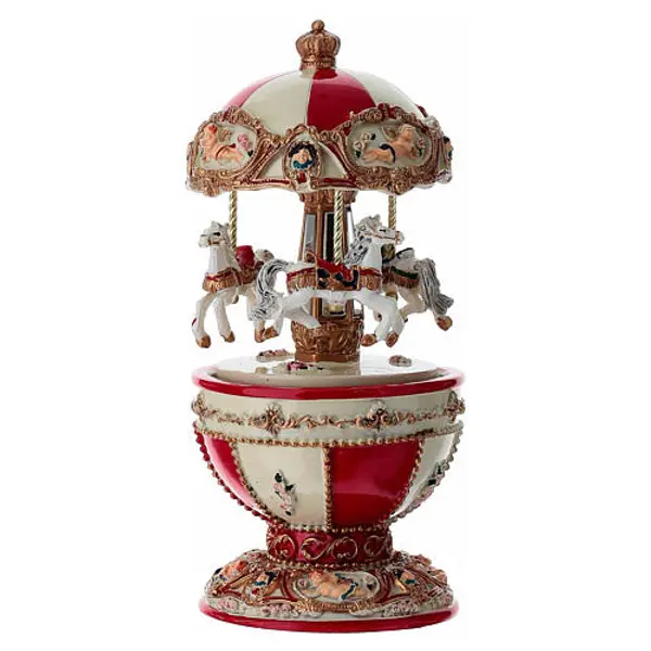 Boîte à musique œuf 18x10 cm mélodie Rigoletto