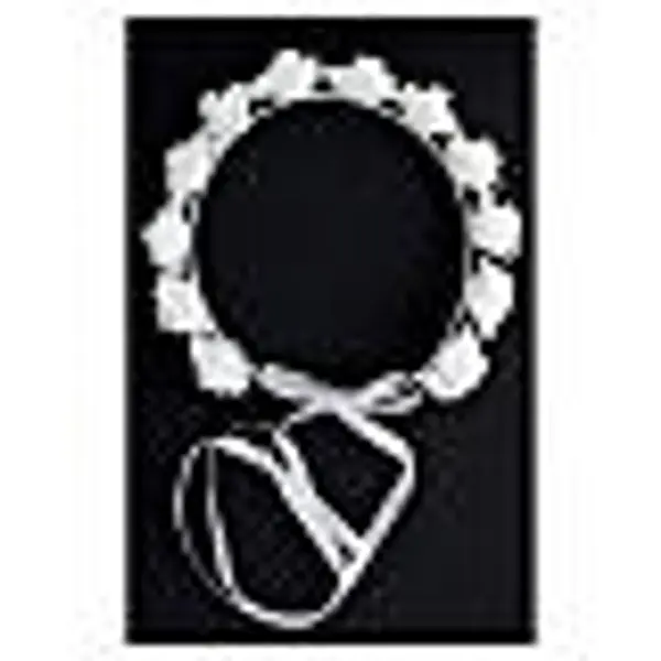Couronne Première Communion pour petite fille avec roses et peigne 22 cm