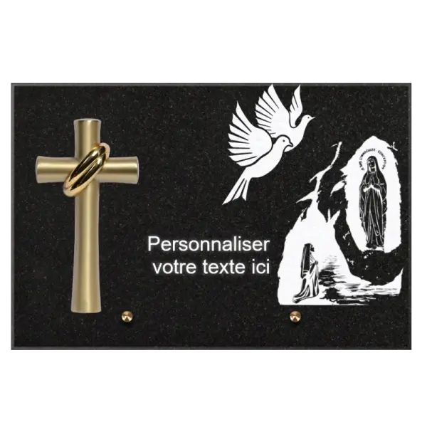 Customizable Rectangular Memorial Plaque