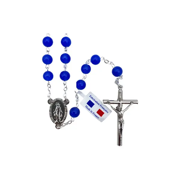 Chapelet agate bleue