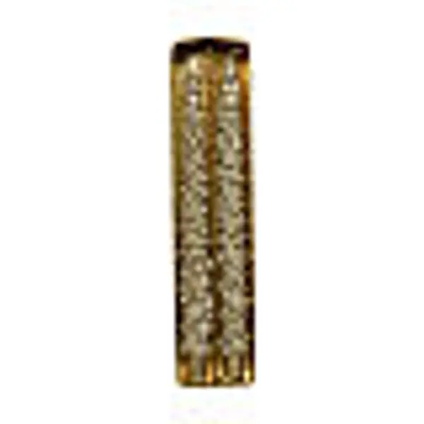 Set 2 bougies sapin doré pailleté 2 cm