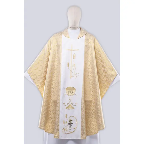 Chasuble solennelle dorée brodée Kw5/b