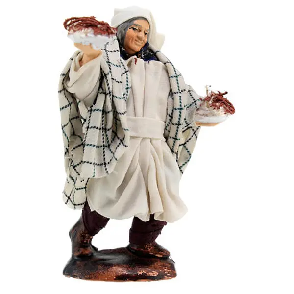 Vieux serveur pour crèche napolitaine de 12 cm
