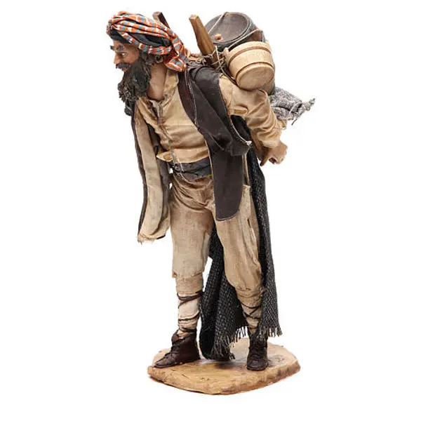 Paysan chargé 30 cm crèche Angela Tripi