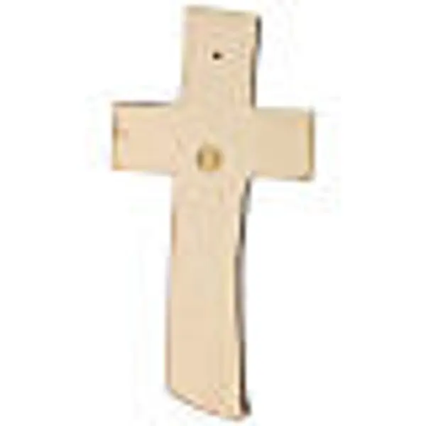 Crucifix Sainte Famille en bois peint