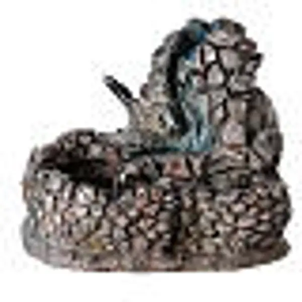 Chute d'eau avec pompe en résine crèche 12 cm 15x10x10 cm