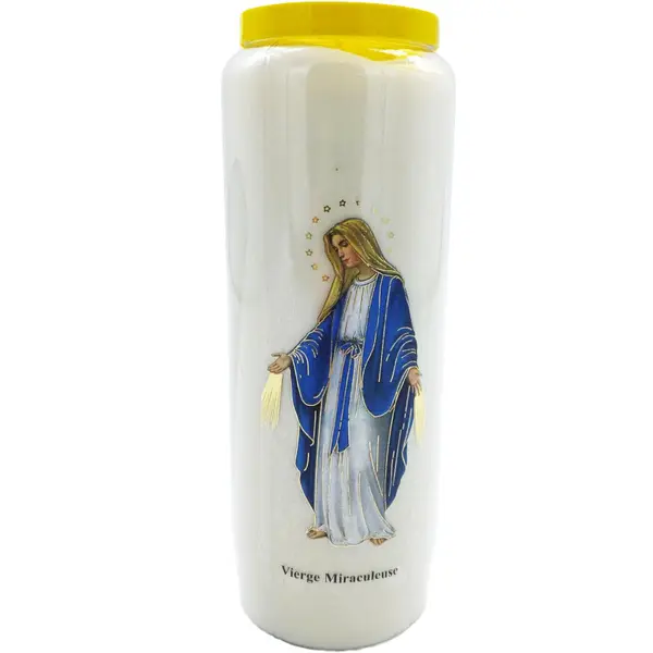 Bougie de neuvaine Vierge Miraculeuse