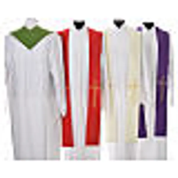 Etole liturgique 100% polyester croix