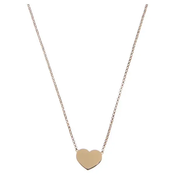 Collier Amen doré coeur centrale argent 925