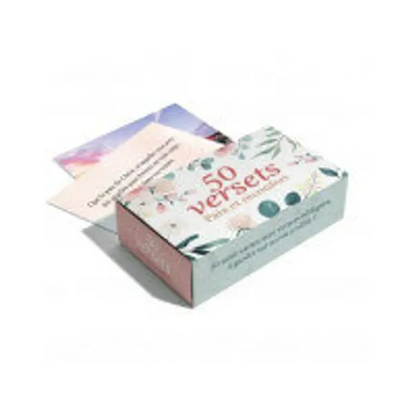Coffret de 50 versets Paix et réconfort