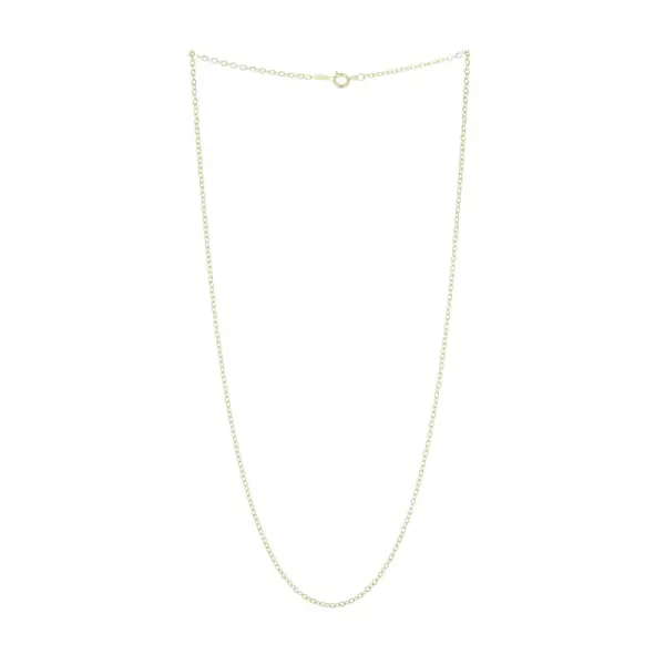 Chaîne métal doré 50 cm maille forçat