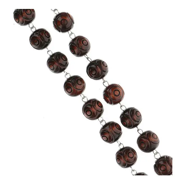 Chapelet Mural, grains ronds incises