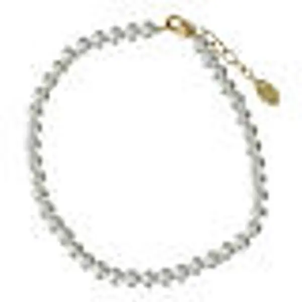 Bracelet AMEN en cristal nacré 4 mm et argent 925