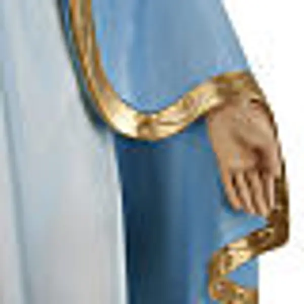 Statue Miraculeuse manteau bleu marbre 60cm