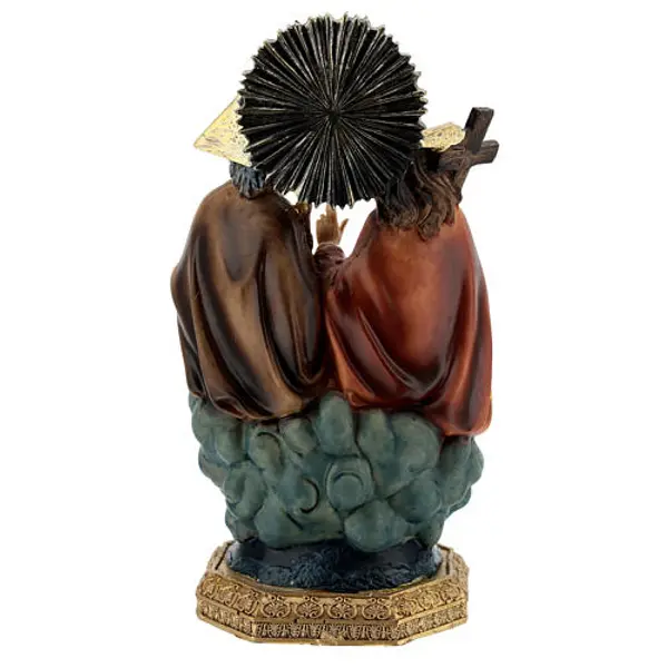 Très Sainte Trinité au ciel statue résine 20 cm