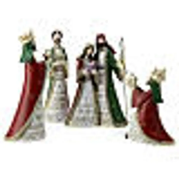 Set Nativité et Rois Mages 20 cm crèche résine