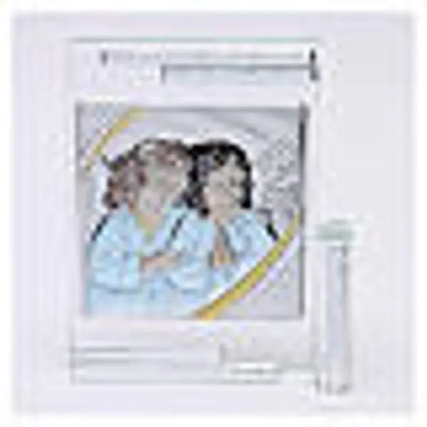 Idée-cadeau cadre à poser Anges Gardiens 10x10 cm