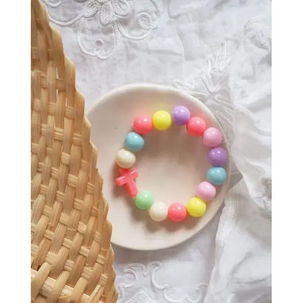 Bracelet croix multicolore