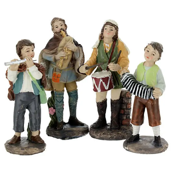 Set 10 santons crèche 10 cm résine