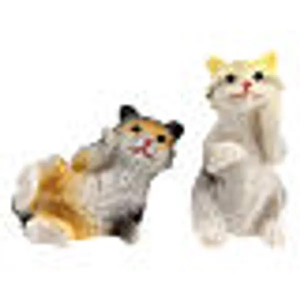 Set 6 chats crèche 10 cm
