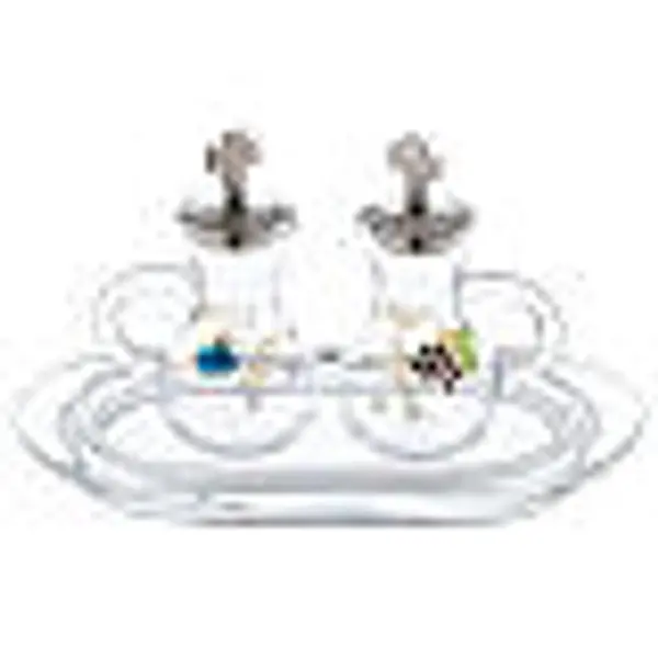 Burettes de messe Parme avec plateau en verre 75 ml