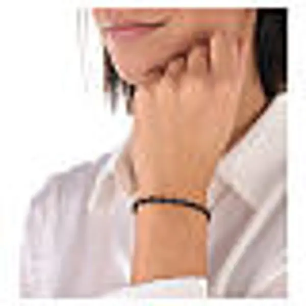 Bracelet argent 925 dizainier grains à facettes hématite noire et croix
