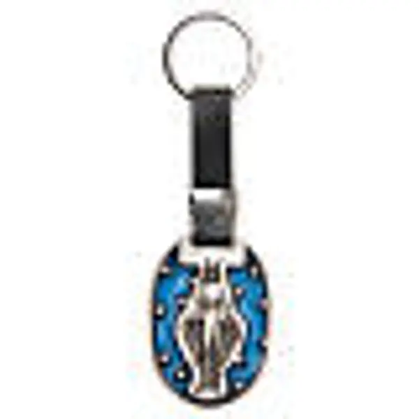 Porte-clé Vierge Miraculeuse 4,5 cm argent vieilli galvanisé