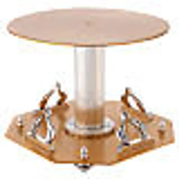 Base pour ostensoir bicolore laiton doré fait à la main