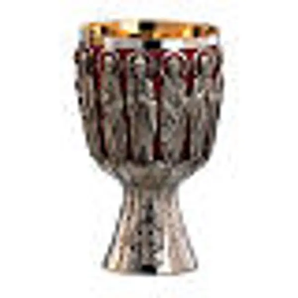 Calice et patène Molina contemporains Christ et apôtres coupe argent massif 925