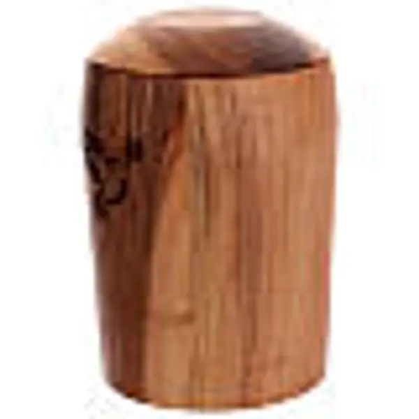 Urne pour cendres en bois de noyer écologique gravée colombe de la paix