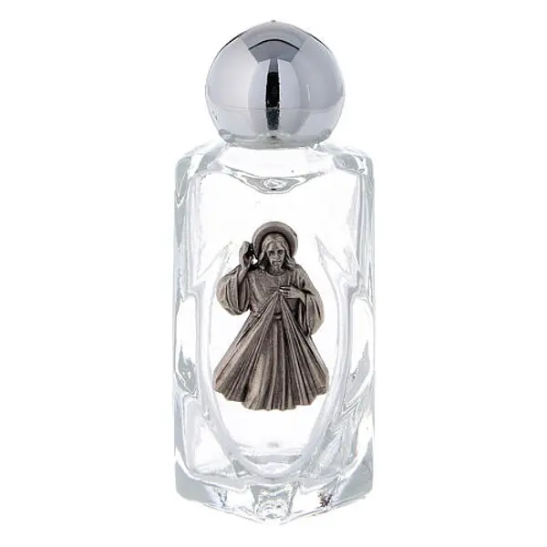 Bouteille Christ Miséricordieux losanges 15 ml 50 pcs verre