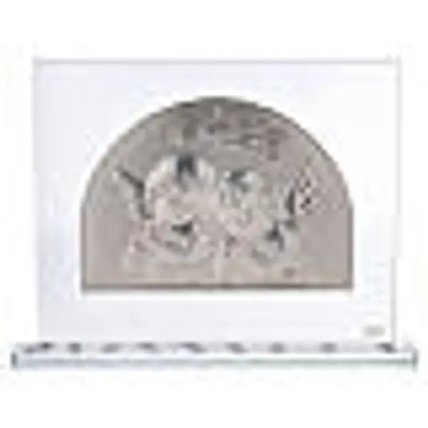 Cadre anges verre argent bilaminé 20x25 cm