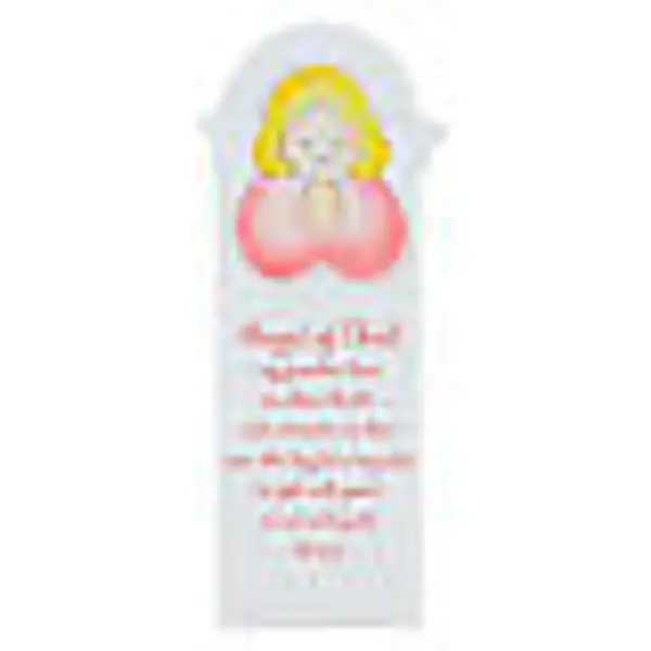 Ange de Dieu ANG ange rose planche blanche bois Azur Loppiano 30x10 cm