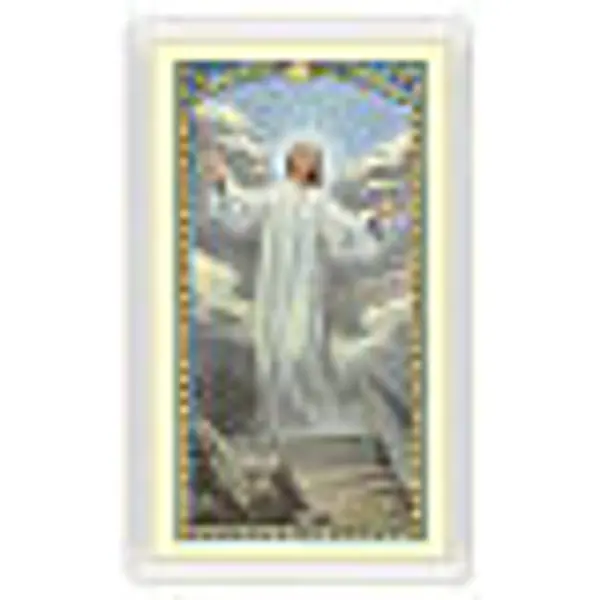Image dévotion Jésus Ressuscité Ne pleure pas pour moi ITA 10x5 cm