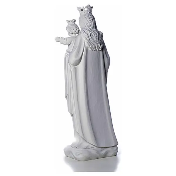 Vierge Marie Auxiliatrice marbre blanc 80 cm