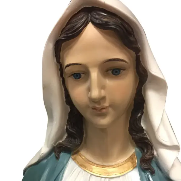 Statue Vierge Miraculeuse en résine colorée 1m20
