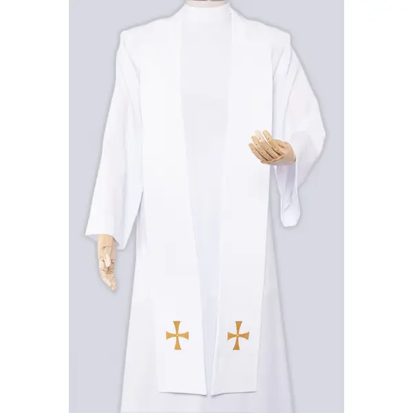 Chasuble solennelle blanche brodée Gh20/b