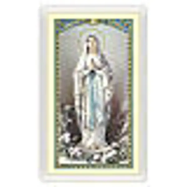 Image dévotion Notre-Dame de Lourdes Neuvaine à Notre-Dame de Lourdes ITA 10x5 cm
