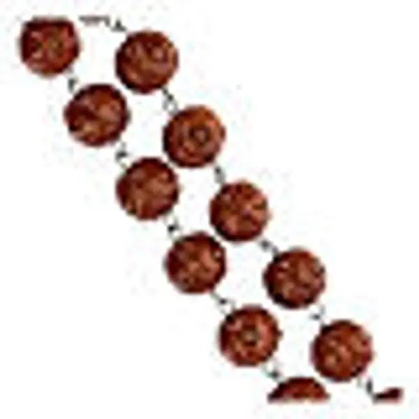 Chapelet Mural, grains ronds incises