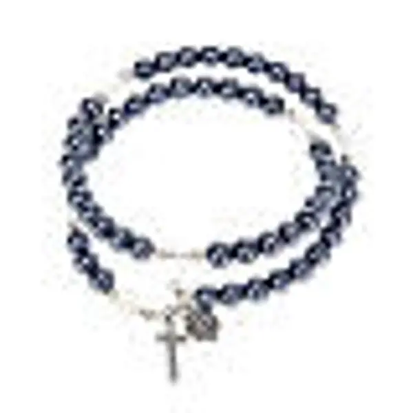 Bracelet chapelet ressort faux hématite